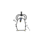素朴なペンギンのスタンプ（個別スタンプ：33）
