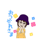 登山やダイビングなどするアクティブ女子（個別スタンプ：6）
