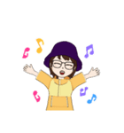 登山やダイビングなどするアクティブ女子（個別スタンプ：12）
