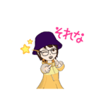登山やダイビングなどするアクティブ女子（個別スタンプ：14）