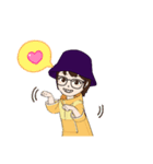 登山やダイビングなどするアクティブ女子（個別スタンプ：15）