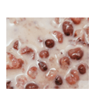 食品シリーズ:おじいちゃんの小豆ミルク（個別スタンプ：1）