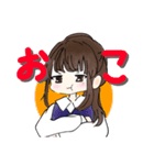 うちの変なクラスメイト  1（個別スタンプ：8）