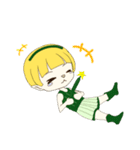 可愛いきゅうりの妖精リアクションスタンプ（個別スタンプ：5）