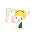 可愛いきゅうりの妖精リアクションスタンプ（個別スタンプ：21）