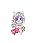 可愛い猫と言葉（個別スタンプ：21）