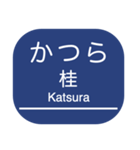 京都本線・嵐山線・千里線の駅名スタンプ（個別スタンプ：6）