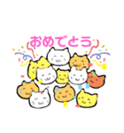 しろねこほんわか癒し系スタンプ（個別スタンプ：8）