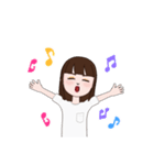 女の子のシンプルスタンプ♪（個別スタンプ：13）