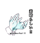 素手ゼリフ／I say it with my hands（個別スタンプ：9）