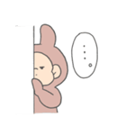 くまとうさぎの着ぐるみじゃないよスタンプ（個別スタンプ：14）