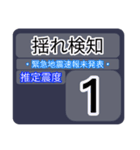 愛のおじいちゃん×地震情報24tp❷（個別スタンプ：1）