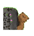 【珍スタ】猛獣クマ推し敬語～連続使用可熊（個別スタンプ：29）