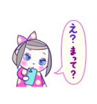 推し活♪かわいい女の子♪ピンク♪1（個別スタンプ：21）