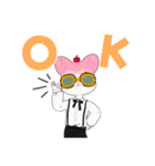 イケてるねこ娘（個別スタンプ：1）