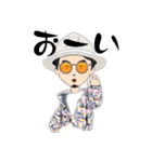 帽子・眼鏡・髭男子（個別スタンプ：21）