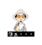 帽子・眼鏡・髭男子（個別スタンプ：22）