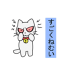 顔が怖い？ねこくん（個別スタンプ：7）