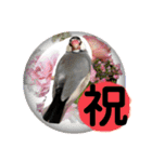 桜文鳥わすけ めでたいわす（個別スタンプ：4）