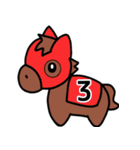 でか文字 競馬予想（個別スタンプ：35）
