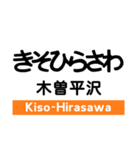 中央線4(塩尻-名古屋)の駅名スタンプ（個別スタンプ：5）