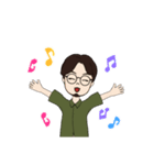 ひげめがねおとこのスタンプ（個別スタンプ：13）