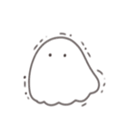 シンプルなおばけ？（個別スタンプ：3）