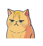 目が口ほどにものを云う猫（個別スタンプ：1）