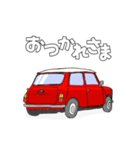 クラシックカー 赤 ライン入り（個別スタンプ：21）