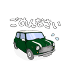 クラシックカー 緑 ライン入り（個別スタンプ：8）