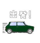 クラシックカー 緑 ライン入り（個別スタンプ：9）