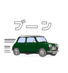 クラシックカー 緑 ライン入り（個別スタンプ：10）