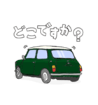 クラシックカー 緑 ライン入り（個別スタンプ：11）