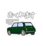 クラシックカー 緑 ライン入り（個別スタンプ：16）