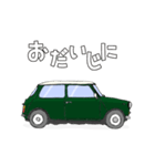 クラシックカー 緑 ライン入り（個別スタンプ：20）