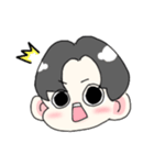 センターわけ男（個別スタンプ：11）