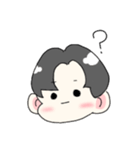 センターわけ男（個別スタンプ：12）