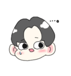 センターわけ男（個別スタンプ：14）