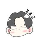 センターわけ男（個別スタンプ：18）