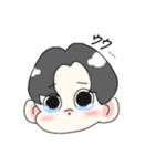 センターわけ男（個別スタンプ：24）