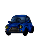 青い車が変化します。（個別スタンプ：2）