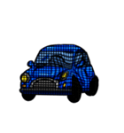 青い車が変化します。（個別スタンプ：7）