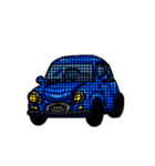 青い車が変化します。（個別スタンプ：8）
