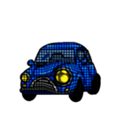 青い車が変化します。（個別スタンプ：9）
