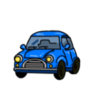 青い車が変化します。（個別スタンプ：14）