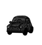 青い車が変化します。（個別スタンプ：16）