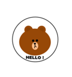 LINE FRIENDS  BROWN（個別スタンプ：2）