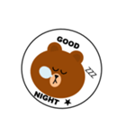 LINE FRIENDS  BROWN（個別スタンプ：4）