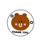 LINE FRIENDS  BROWN（個別スタンプ：5）