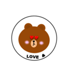 LINE FRIENDS  BROWN（個別スタンプ：7）